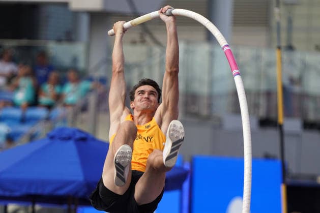 Birmingham, Track and Field, Athletics, EAA, 2026 European Athletics Championships in Birmingham, 10 08 17–08 20 26, Alexander Stadium, Birmingham, Great Britain, Men’s Pole Vault, Gillian Ladwig, Germany, GER, Copyright Gladys Chai von der Laage
