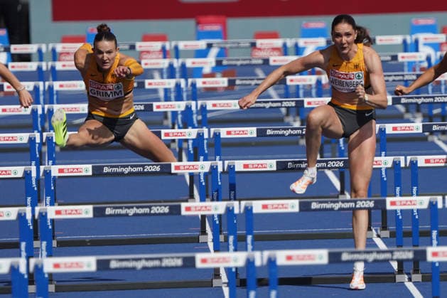 Birmingham, Track and Field, Athletics, EAA, 2026 European Athletics Championships in Birmingham, August 10–17, 2026, Alexander Stadium, Birmingham, Great Britain, Heptathlon, 100m Hurdles, Vanessa Grimm, Sophie Weißenberg, Germany (GER) Copyright Gladys Chai von der Laage