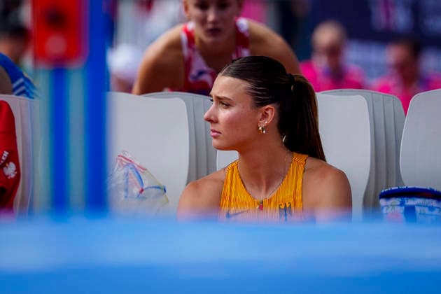 BIRMINGHAM, GREAT BRITAIN - AUGUST 14, 2026 : Sandrina SPRENGEL (GER Germany) competing in the high jump in the heptathlon during the European Athletics Championships at Alexander Stadium on August 14, 2026 in Birmingham, Great Britain. Great Britain Copyright: xLeahxKohringx