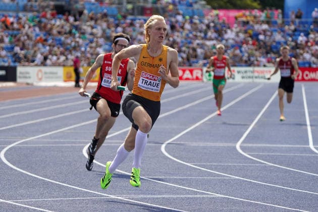 Birmingham, Track and Field, Athletics, EAA, 2026 European Athletics Championships in Birmingham, 10 08 17–08 20 26, Alexander Stadium, Birmingham, Great Britain, 4x400m Relay, Määner; 4x400m Relay, Thilo Traue, Germany, GER. Copyright Gladys Chai von der Laage