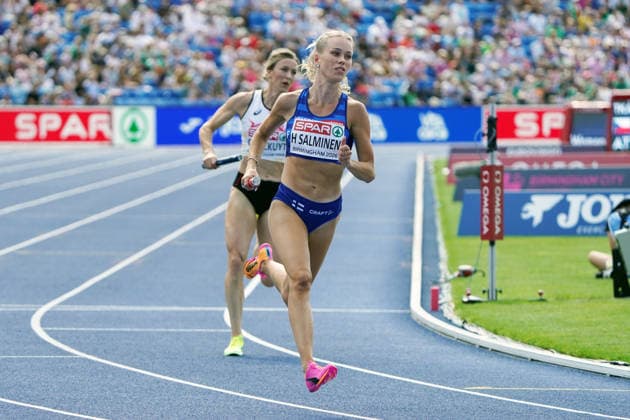 Birmingham, Track and Field, Athletics, EAA, 2026 European Athletics Championships in Birmingham, August 10–17, 2026, Alexander Stadium, Birmingham, Great Britain, Women’s 4x400m Relay, Heide Salminen, Finland (FIN), Copyright Gladys Chai von der Laage