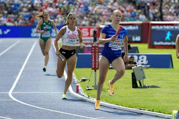 Birmingham, Track and Field, Athletics, EAA, 2026 European Athletics Championships in Birmingham, August 10–17, 2026, Alexander Stadium, Birmingham, United Kingdom, Women’s 4x400m Relay, Germany, Oino Pulkinen, Finland (FIN), Copyright Gladys Chai von der Laage
