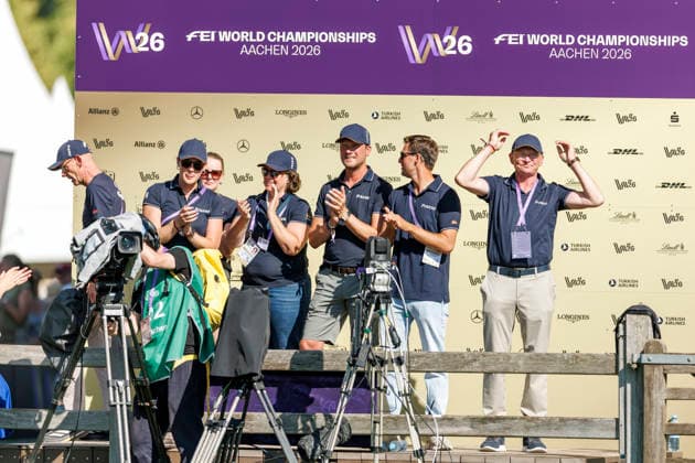 Aachen FEI World Championships 2026, Aachen FEI World Championships 2026 Team Germany, Katharina Hemmer (GER), Denoix (PCH) – Kiss and Cry FEI Dressage World Championship Grand Prix Special Individual Meggle Prize, Aachen, Soers Equestrian Stadium, August 14, 2026
