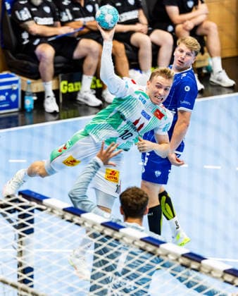 August 14, 2026, GER, Handball, Men, 2026–2027 Season, Wartburg Cup presented by Koetter Security, SC Magdeburg vs. TBV Lemgo Lippe, Gisli Thorgeir Kristjansson, SC Magdeburg, 99817 Eisenach, Werner Assmann, Halle Am Sportpark, Thuringia, Germany