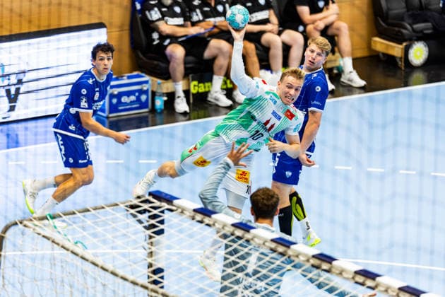 August 14, 2026, GER, Handball, Men, 2026–2027 Season, Wartburg Cup presented by Koetter Security, SC Magdeburg vs. TBV Lemgo Lippe, Gisli Thorgeir Kristjansson, SC Magdeburg, 99817 Eisenach, Werner Assmann, Halle Am Sportpark, Thuringia, Germany