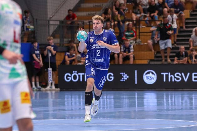 August 14, 2026, xgox, Handball Wartburg Cup: TBV Lemgo vs. Lippe SC Magdeburg emspor, from left: Lukas Hutecek (Lemgo), 2 (Eisenach)
