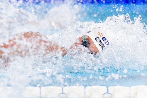 European Aquatics Championships Swimming Day 5 David Popovici during European Aquatics Championships Swimming Day 5 in Paris, France, on August 14, 2026 Paris France  Copyright: xFotoxOlimpikx originalFilename:jastrzebowski-european260814_nppBl