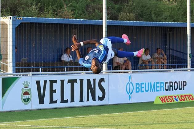 Regionalliga West FC Schalke 04 U23 Sportfreunde Siegen ** FOR EDITORIAL PURPOSES ONLY ** EDITORIAL USE ONLY ** p Soccer Regionalliga West Matchday 3 Friday, August 14, 2026 Location: Parkstadion, Gelsenkirchen FC Schalke 04 II vs. Sportfreunde Siegen Pictured: Jean Paul Ndiaye of S04 U23 celebrates his goal to make it 1–0 Germany, Gelsenkirchen Copyright StefanxRittershouse Copyright: StefanxRittershaus doc875r21fs9b91mggip6b ,EDITORIAL USE ONLY Copyright: StefanxRittershaus