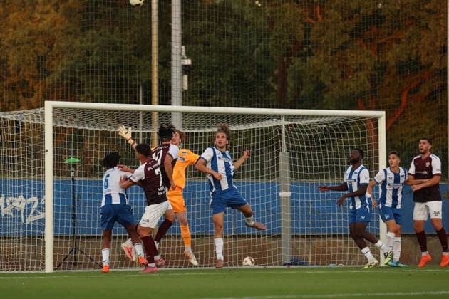 August 14, 2026, Hertha BSC II vs. BFC Dynamo, Regionalliga 2026–2027, Matchday 5: Scramble in Hertha s penalty area, Berlin, Berlin, Germany