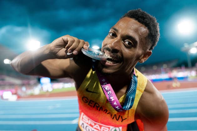 Emil Agyekum, SCC Berlin, Men s 400m Hurdles, GBR, Track and Field, Athletics, 2026 European Athletics Championships, 2026 European Track and Field Championships, Birmingham 2026, August 9, 2026, GBR, Track and Field, Athletics, 2026 European Athletics Championships, 2026 European Track and Field Championships, Birmingham 2026, August 9, 2026, Birmingham Copyright: xStefanxMayerx EP_SMR
