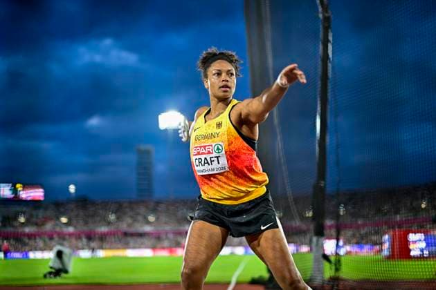 Shanice CRAFT Germany, SV Halle, Women s Discus Throw GBR, European Athletics Championships, Athletics, August 14, 2026, GBR, European Athletics Championships, Athletics, August 14, 2026, Birmingham Copyright: xEibnerxPressefoto JanxPapenfussx EP_JPS