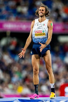 August 14, 2026: Gianmarco Tamberi of Italy competes in the men’s high jump final during Day 5 of the 2026 European Athletics Championships on August 14, 2026 in Birmingham. Photo by Mathias Bergeld. BILDBYRAN code MB MT1070. track and field, athletics, friidrett, friidrotts EM, 2026 European Athletics Championships, Day 5, BBENG  Copyright: MATHIASxBERGELD BB260814MB129
