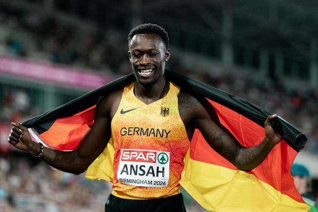 Owen Ansah, Hamburger SV, Men s 200m, GBR, Track and Field, Athletics, 2026 European Athletics Championships, 2026 European Track and Field Championships, Birmingham 2026, August 9, 2026, GBR, Track and Field, Athletics, 2026 European Athletics Championships, 2026 European Track and Field Championships, Birmingham 2026, August 9, 2026, Birmingham Copyright: xStefanxMayerx EP_SMR