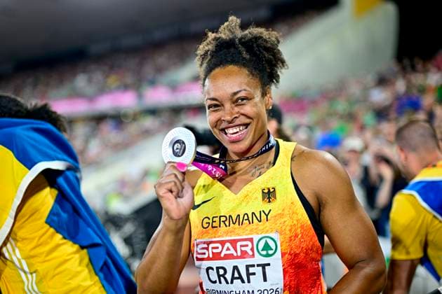 Shanice CRAFT Germany, SV Halle, Women s Discus Throw GBR, European Athletics Championships, Track and Field, August 14, 2026, GBR, European Athletics Championships, Track and Field, August 14, 2026, Birmingham Copyright: xEibnerxPressefoto JanxPapenfussx EP_JPS