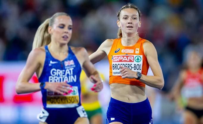 BIRMINGHAM - Femke Broeders-Bol in action in the 800-meter final on the fifth day of the European Athletics Championships. IRIS VAN DEN BROEK ANP xVIxANPxSportx xxANPxIVx 565487642 originalFilename: 565487642