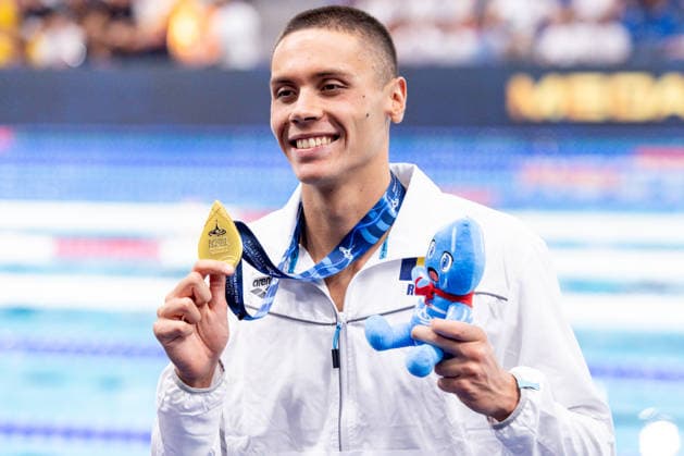 European Aquatics Championships Swimming Day 5 David Popovici during European Aquatics Championships Swimming Day 5 in Paris, France, on August 14, 2026 Paris France  Copyright: xFotoxOlimpikx originalFilename:jastrzebowski-european260814_npkUo