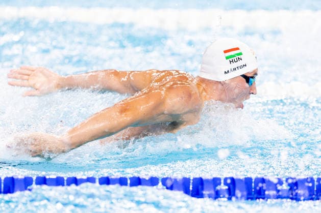 European Aquatics Championships Swimming Day 5 Richard Marton during European Aquatics Championships Swimming Day 5 in Paris, France, on August 14, 2026 Paris France  Copyright: xFotoxOlimpikx originalFilename:jastrzebowski-european260814_npmeF