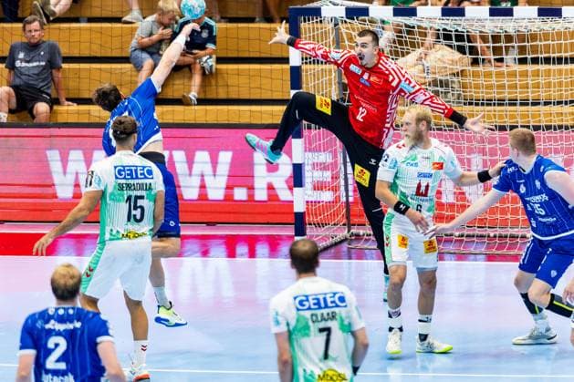 August 14, 2026, GER, Handball, Men, 2026–2027 Season, Wartburg Cup presented by Koetter Security, SC Magdeburg vs. TBV Lemgo Lippe, Matej Mandic, SC Magdeburg, 99817 Eisenach, Werner Assmann, Halle am Sportpark, Thuringia, Germany