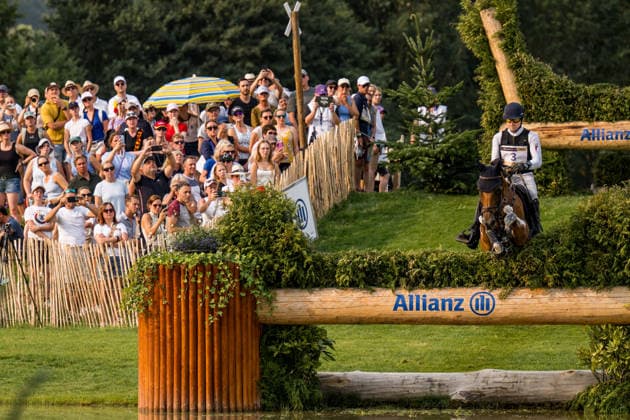 August 15, 2026: Miroslav Trunda of the Czech Republic, riding Mellevue van Rechteren, competes in the Eventing Cross Country on Day 5 of the 2026 FEI World Championships on August 15, 2026 in Aachen. Photo by Emma Wallskog. BILDBYRAN code EW EW0685 equestrian sports riding 2026 World Championships 2026 FEI World Championships bbeng equestrian sports World Championships eventing cross-country  Copyright: EMMAxWALLSKOG BB260815EW005