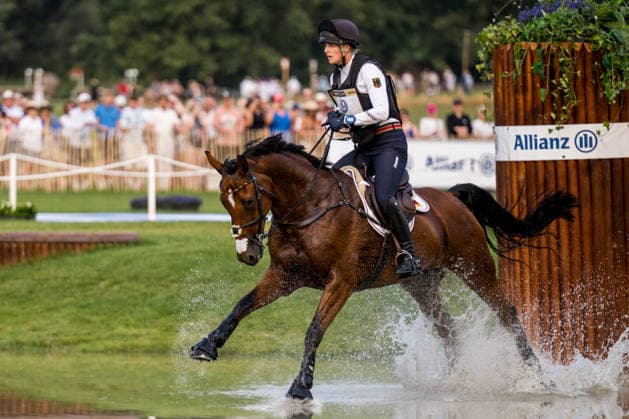 August 15, 2026: Libussa Lubbecke of Germany, riding Caramia, competes in the Eventing Cross Country on Day 5 of the 2026 FEI World Championships on August 15, 2026 in Aachen. Photo by Emma Wallskog. BILDBYRAN code EW EW0685 equestrian sports 2026 World Championships 2026 FEI World Championships BBENG equestrian sports World Championships eventing cross-country  Copyright: EMMAxWALLSKOG BB260815EW013