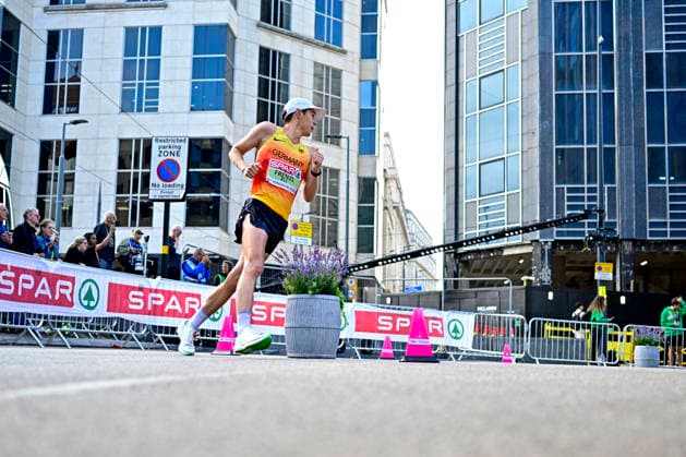 Johannes FRENZEL Germany, Eintracht Frankfurt, Men s Marathon Race Walk GBR, European Athletics Championships, Track and Field, August 15, 2026, GBR, European Athletics Championships, Track and Field, August 15, 2026, Birmingham Copyright: xEibnerxPressefoto JanxPapenfussx EP_JPS