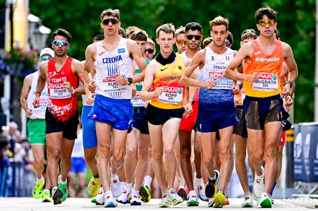 Leo KOEPP Germany, LG Nord Berlin, Men s Half Marathon Race Walk GBR, European Athletics Championships, Track and Field, August 15, 2026, GBR, European Athletics Championships, Track and Field, August 15, 2026, Birmingham Copyright: xEibnerxPressefoto JanxPapenfussx EP_JPS