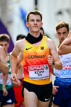 Leo KOEPP Germany, LG Nord Berlin, Men s Half Marathon Race Walk GBR, European Athletics Championships, Track and Field, August 15, 2026, GBR, European Athletics Championships, Track and Field, August 15, 2026, Birmingham Copyright: xEibnerxPressefoto JanxPapenfussx EP_JPS