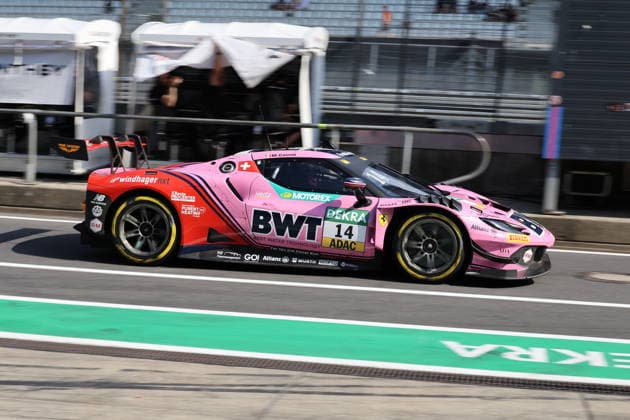 Pit Lane Scenes at the Nürburgring: 14 Matteo Cairoli (ITA), Ferrari 296 GT3, Team Emil Frey Racing (CHE GER), Motorsports, DTM 2026, Race 11, Practice, Friday, Nürburgring, Nürburg, Rhineland-Palatinate, August 14, 2026 GER, Motorsports, DTM 2026, Race 11, Practice, Friday, Nürburgring, Nürburg, Rhineland-Palatinate, August 14, 2026, Nürburg Copyright: xEibner-Pressefoto JuergenxAugstx EP_JAT