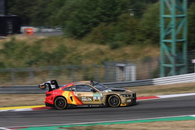 Nürburg, Germany, August 15–16, 2026; 2026 DTM Nürburgring Qualifying, Saturday; Pictured: Kelvin van der Linde (RSA) in 3rd place at the Nürburgring chicane, Rhineland-Palatinate Copyright: xFotostandx xFWMEDIAx