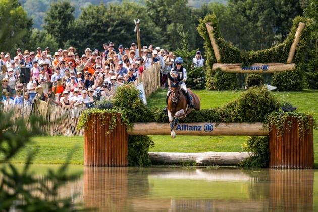 August 15, 2026: Amanda Staam of Sweden, riding Corpoubet AT, competes in the Eventing Cross Country on Day 5 of the 2026 FEI World Championships in Aachen. 2026 in Aachen. Photo by Emma Wallskog, BILDBYRAN, code EW EW0685. equestrian sports, riding, 2026 World Championships, 2026 FEI World Championships, BBENG, equestrian sports, World Championships, eventing, cross-country, Sweden  Copyright: EMMAxWALLSKOG BB260815EW037