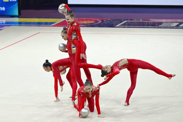August 15, 2026, xhbx, 2026 Rhythmic Gymnastics World Championships, v l Team, Group, Ukraine Ball, Frankfurt am Main