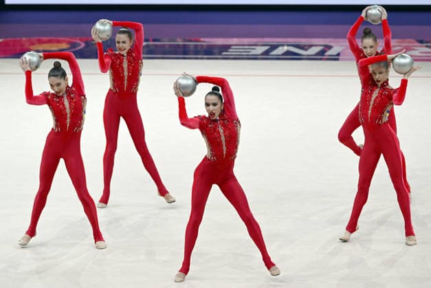 August 15, 2026, xhbx, 2026 Rhythmic Gymnastics World Championships, v l Team, Group, Ukraine Ball, Frankfurt am Main