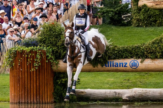 August 15, 2026: Jessica Phoenix of Canada, riding Fluorescent Adolescent, competes in the Eventing Cross Country on Day 5 of the 2026 FEI World Championships in Aachen. 2026 in Aachen. Photo by Emma Wallskog. BILDBYRAN code EW EW0685 equestrian sports 2026 World Championships 2026 FEI World Championships BBENG equestrian sports World Championships eventing cross-country  Copyright: EMMAxWALLSKOG BB260815EW044