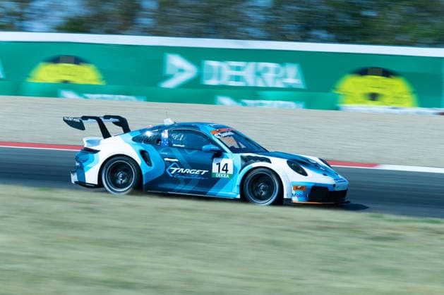 Nürburg, Germany, August 15–16, 2026 Porsche Sixt Carrera Cup Germany 2026 Nürburgring Saturday Race Pictured: Caleb Sumich (AUS) Target Copyright: xFotostandx xManfredxStiebertx