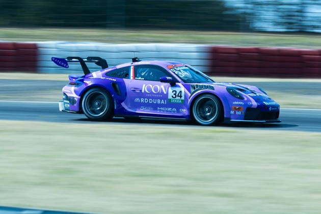 Nürburg, Germany, August 15–16, 2026 Porsche Sixt Carrera Cup Germany 2026 Nürburgring Saturday Race Pictured: Dirk Schouten (NL) Looping by CarTech Copyright: xFotostandx xManfredxStiebertx