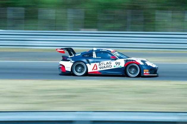 Nürburg, Germany, August 15–16, 2026 Porsche Sixt Carrera Cup Germany 2026 Nürburgring Saturday Race Pictured: Marcus Amand (FIN), Proton Competition Copyright: xFotostandx xManfredxStiebertx