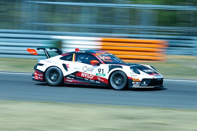 Nürburg, Germany, August 15–16, 2026 Porsche Sixt Carrera Cup Germany 2026 Nürburgring Saturday Race Pictured: Gian Tüccaroglu Tueccaron D Team75 Bernhard Copyright: xFotostandx xManfredxStiebertx
