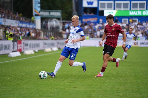 German Soccer, 3rd Division, Matchday 2, Hänsch Arena, SV Meppen vs. SG Sonnenhof Großaspach, Luca Prasse (SV Meppen), 31 Copyright: xMichelxWittex