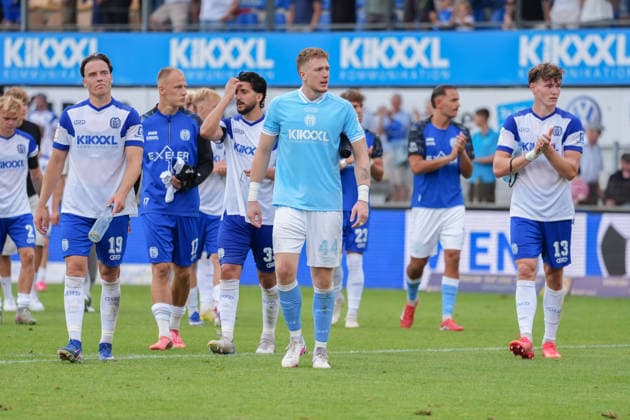 German Soccer, 3rd Division, Matchday 2, Hänsch Arena, SV Meppen vs. SG Sonnenhof Großaspach Julius Pünt (SV Meppen), 44, Luis Sprekelmeyer (SV Meppen), 19, Richard Meier (SV Meppen), 13 Copyright: xMichelxWittex