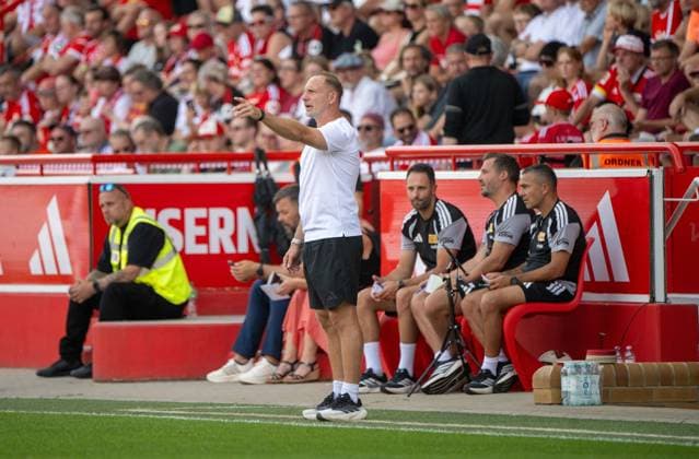 Soccer, Men s, 2026–2027 Season, Friendly Match, 1. FC Union Berlin vs. Ipswich Town, from left: Head Coach Mauro Lustrinelli (1. FC Union Berlin), Assistant Coach Enrico Schirinzi (1. FC Union), Assistant Coach Michel Renggli (1. FC Union), Assistant Coach Sascha Stauch (1. FC Union), August 15, 2026, Copyright: xMatthiasxKochx