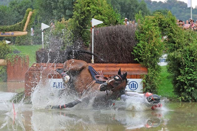 Toshiyuki Tanaka (JPN, Japan) on Jefferson (JRA), Allianz Insurance, Eventing Dressage, FEI Eventing World Championship, DHL Prize, Individual and Team, Cross-Country, Cross-Country Stage, Cross Country, AACHEN FEI World Championships 2026, World Equestrian Festival, 2026 World Equestrian Championships, Aachen 2026, Welcome Home 2026, Aachen Soers, August 11–23, 2026, Equestrian Sports, August 15, 2026, Aachen Soers, Germany