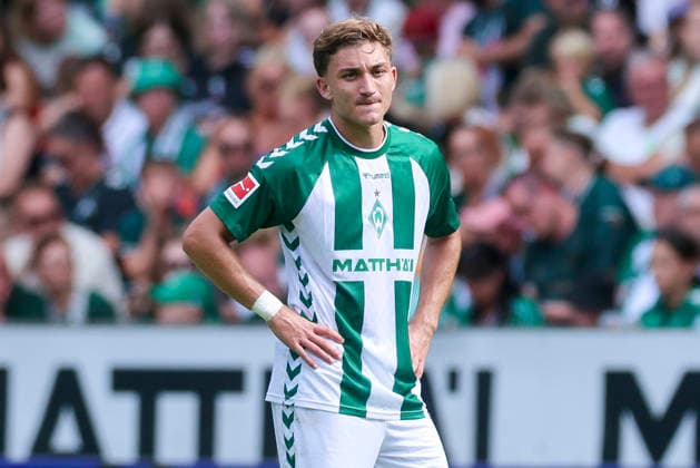 Ivan San Jose Cantalejo Chuki of Werder Bremen looks disappointed during the friendly match between Werder Bremen and AJ Auxerre at Weserstadion on August 15, 2026, in Bremen, Germany Photo by Marco Steinbrenner DeFodi Images Ivan San Jose Cantalejo Chuki of Werder Bremen looks dejected during the friendly match between Werder Bremen and AJ Auxerre at the Weserstadion on August 15, 2026 in Bremen, Germany Photo by Marco Steinbrenner DeFodi Images Photo by Marco Steinbrenner DeFodi Images