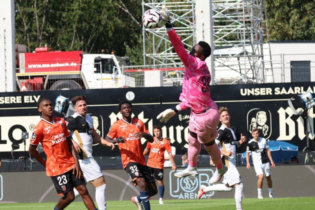 August 15, 2026, xrekx, Soccer Friendly Match, SV Elversberg vs. FC Lorient, featuring Bingourou Kamara, FC Lorient. DFL and DFB regulations prohibit any use of photographs as image sequences and or quasi-video. Elversberg