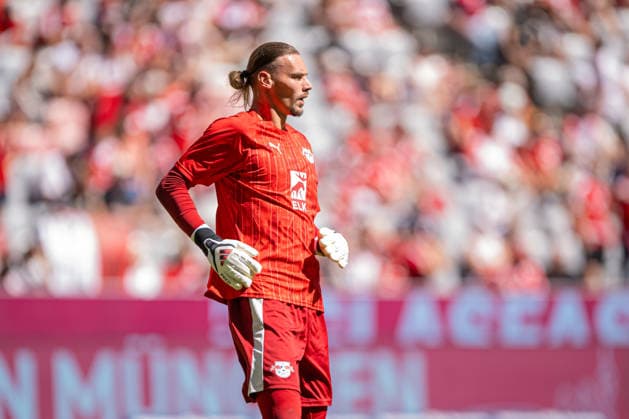 Maarten Vandevoordt, RB Leipzig, 26, goalkeeper, starts in goal, GER, FC Bayern Munich vs. RB Leipzig, soccer, Telekom Cup, 2026–2027 season, August 15, 2026, DFL and DFB regulations prohibit any use of photographs as image sequences and or quasi-video; Eibner Press Photo by Andreas Ulmer, GER, FC Bayern Munich vs. RB Leipzig, Soccer, Telekom Cup, 2026–2027 Season, August 15, 2026, Munich Copyright: xEibner-Pressefoto AndreasxUlmerx EP_AUR