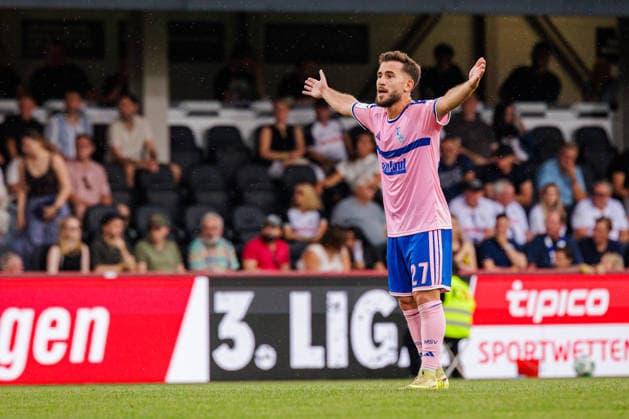 Can Coskun of MSV Duisburg, 27, is frustrated and gesturing. GER, SC Verl vs. MSV Duisburg, Soccer, 3rd Division, Matchday 2, 2026–2027 Season, August 15, 2026 DFL regulations prohibit the use of photographs as image sequences and or quasi-video GER, SC Verl vs. MSV Duisburg, Soccer, 3rd League, Matchday 2, 2026–2027 season, August 15, 2026, Verl Copyright: xEibner-Pressefoto JanxRollingerx EP_JSK