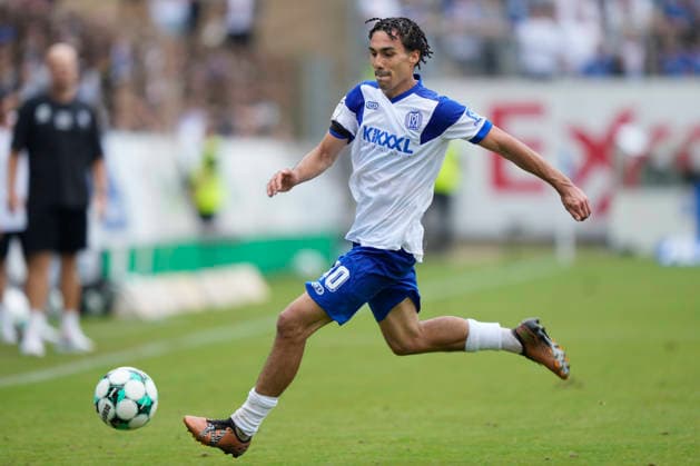 August 15, 2026, Hänsch Arena, Meppen, GER, 3rd Division, Matchday 2: SV Meppen vs. SG Sonnenhof Großaspach, Niclas Nadj, SV Meppen 40. DFL regulations prohibit any use of photographs as image sequences and or quasi-video. Meppen, Lower Saxony, Hänsch Arena