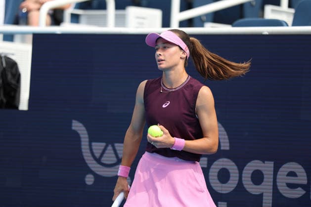 MASON, OHIO - AUGUST 15: Zeynep Sonmez of Turkey is seen during day five of the Cincinnati Open at the Lindner Family Tennis Center on August 15, 2026 in Mason, Ohio. Copyright: xShainaxBenhiyoun SPPx Sportspressphoto_SPR207100