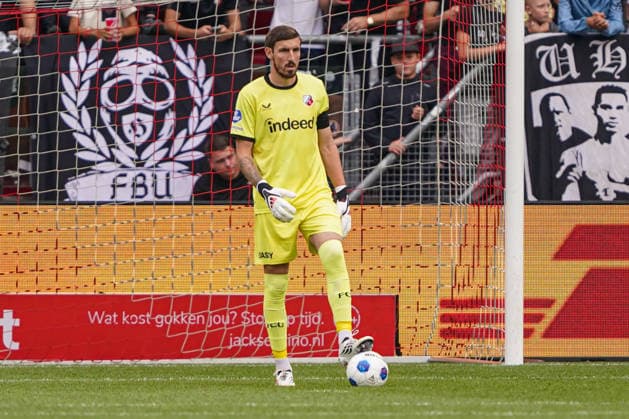 2026-8-15 FC Utrecht v AZ Alkmaar - Dutch Vriendenloterij Eredvisie UTRECHT, NETHERLANDS - AUGUST 15: Vasilis Barkas keeper of FC Utrecht looks on during the Dutch Vriendenloterij Eredvisie match between FC Utrecht and AZ Alkmaar at Stadion Galgenwaard on August 15, 2026 in Utrecht, Netherlands. Utrecht Stadion Galgenwaard Netherlands Content not available for redistribution in The Netherlands directly or indirectly through any third parties. Copyright: xAndrexWeeningx