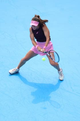 August 15, 2026, Mason, Oh, USA: Cincinnati Open Tennis 2026 - Zeynep Sonmez plays a ball against Amanda Anisimova. ZUMAPress Mason USA - ZUMAn24_ 20260815_zaf_n24_022 Copyright: xWallyxNellx