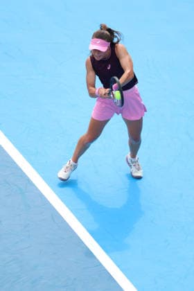 August 15, 2026, Mason, Oh, USA: Cincinnati Open Tennis 2026 - Zeynep Sonmez plays a ball against Amanda Anisimova. ZUMAPress Mason USA - ZUMAn24_ 20260815_zaf_n24_048 Copyright: xWallyxNellx